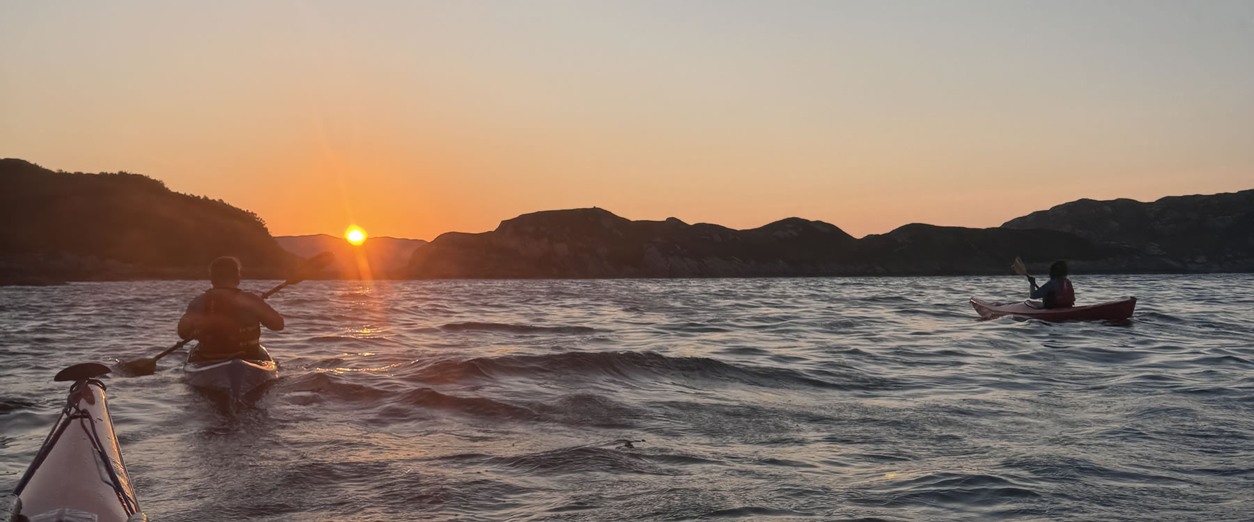 sea kayak sunset applecross